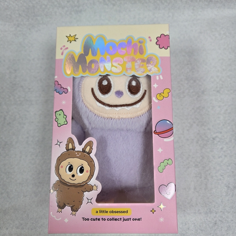 Mochi Monster Plush Charm-Collectible Keychain Purple Monster Little Obsessed